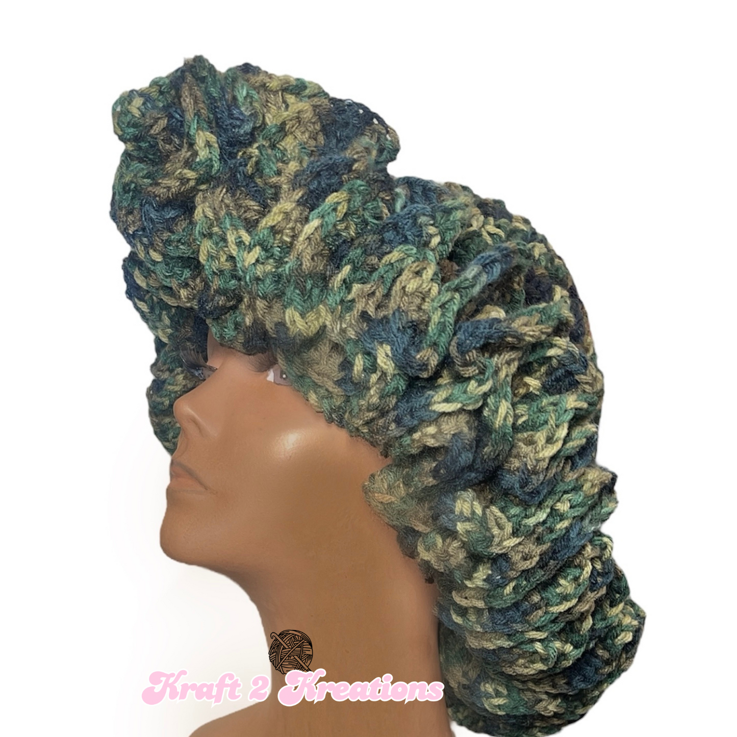 Granny Square Ruffle Hat