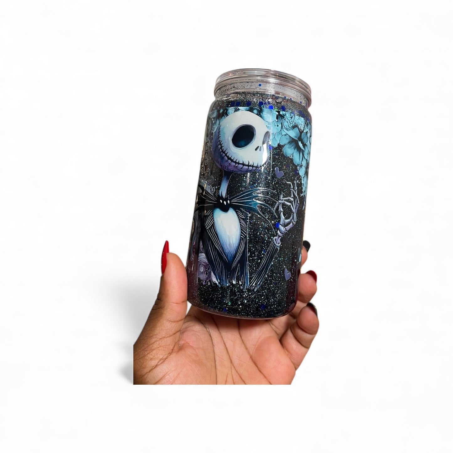Nightmare Before Christmas–Inspired Glitter Tumbler