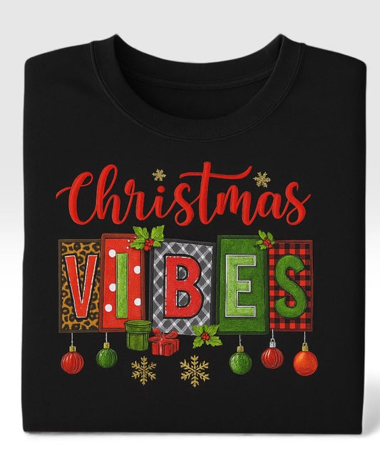 Christmas Vibes Sweatshirt – Cozy Holiday Edition